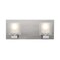 Besa Lighting Bolo Vanity, Clear/Frost, Satin Nickel Finish, 2x40W Halogen 2WF-BOLOFR-SN - alternate 1